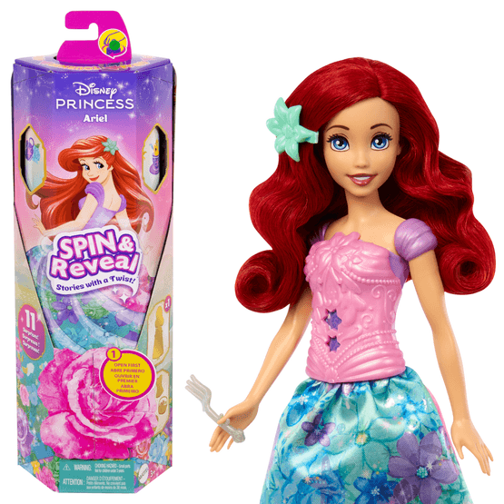 Disney Princess - Spin &amp; Reveal Ariel Doll
