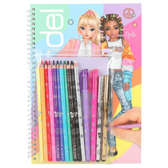 TOPModel - Colouring Book with Pen Set
