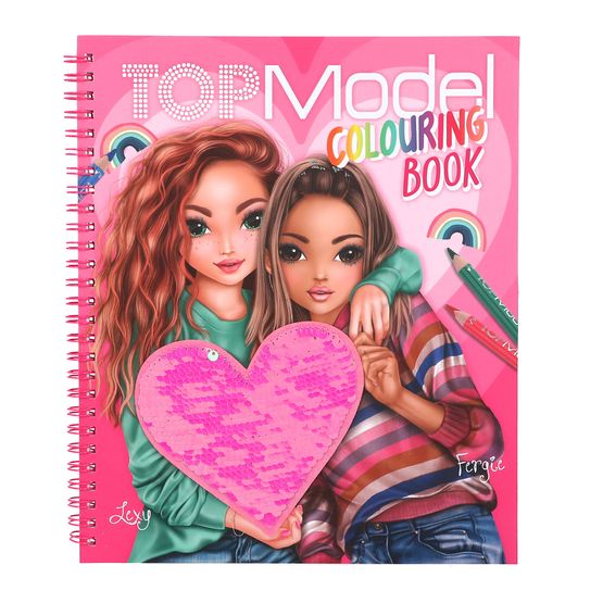 TOPModel - Colouring Book with Reversible Sequins