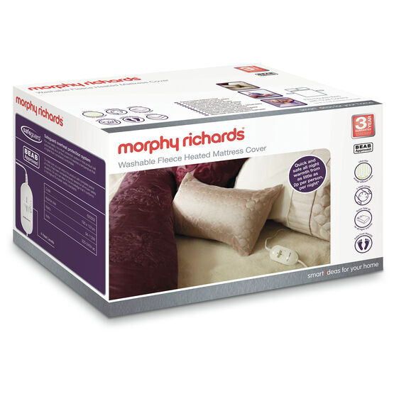 Morphy Richards - Double Dual Washable Fleece Heated Mattress Cover