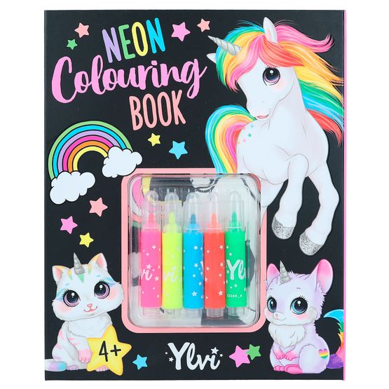 Ylvi - Neon Colouring Book Set