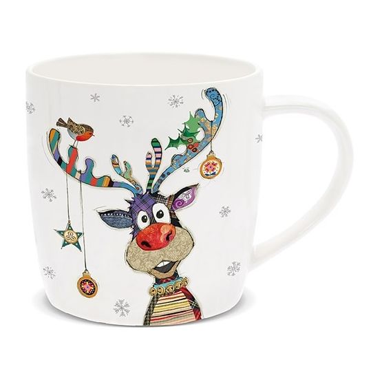 Xmas Bug Art Mug Rudolph