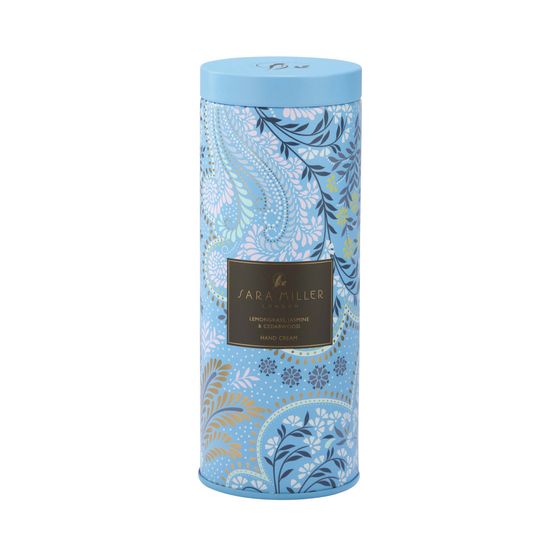 Sara Miller - Savannah Blue Powder Filigree Hand Cream in Tin only £11.50
