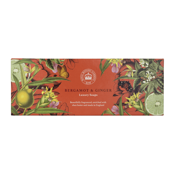 English Soap Company - Kew Gardens Bergamot &amp; Ginger Soap 3 x 100g