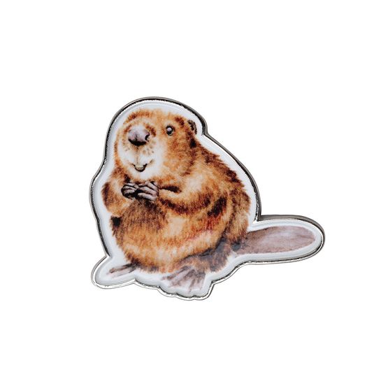 Wrendale Designs - Beaver The Arborist Pin Badge