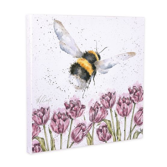 Wrendale Designs - Flight of the Bumblebee Canvas 20cm
