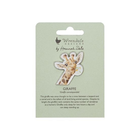 Wrendale Designs - Giraffe Flowers Pin Badge