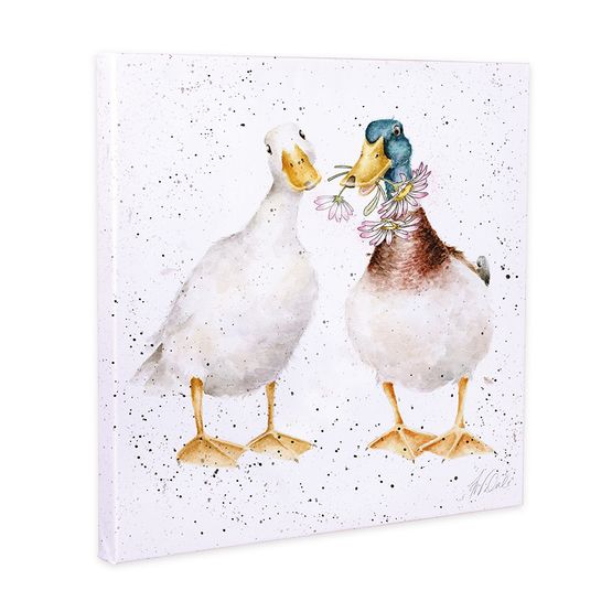 Wrendale Designs - Not a Daisy Goes By Duck Canvas 20cm