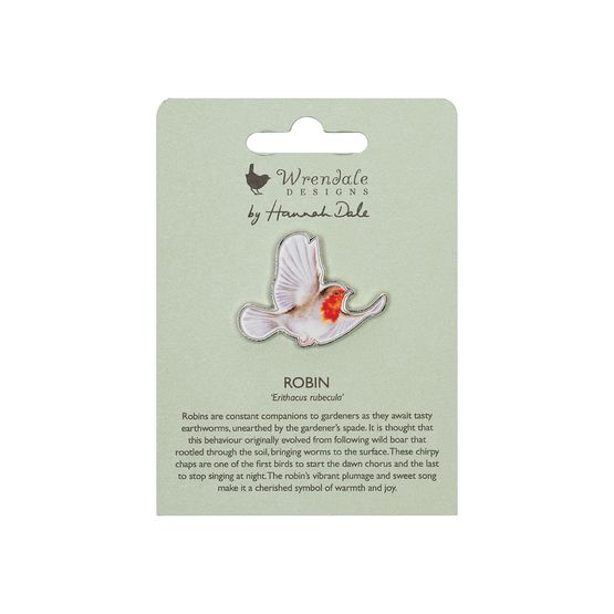 Wrendale Designs - Robin Flying Robin Pin Badge