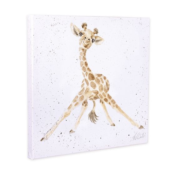 Wrendale Designs - Stand Tall Giraffe Canvas 20cm