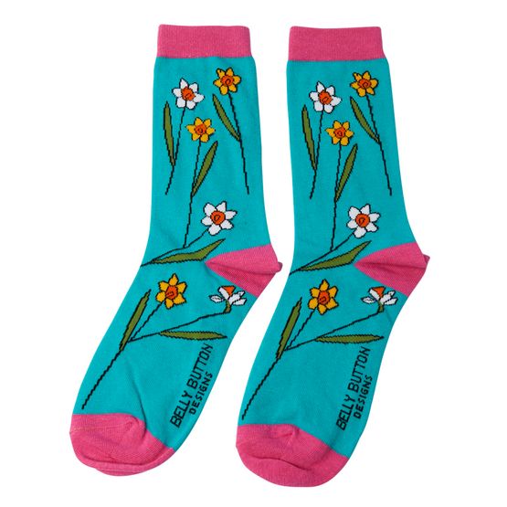 Belly Button Designs - Socks Daffodils &amp; Sockbag