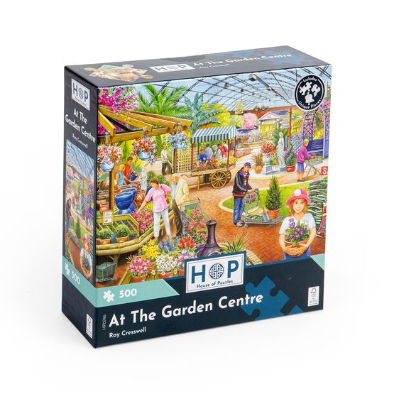 House of Puzzles - At The Garden Centre 500 Piece Jigsaw Puzzle