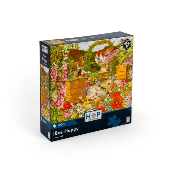 House of Puzzles - Bee Happy 1000 Piece Jigsaw Puzzle