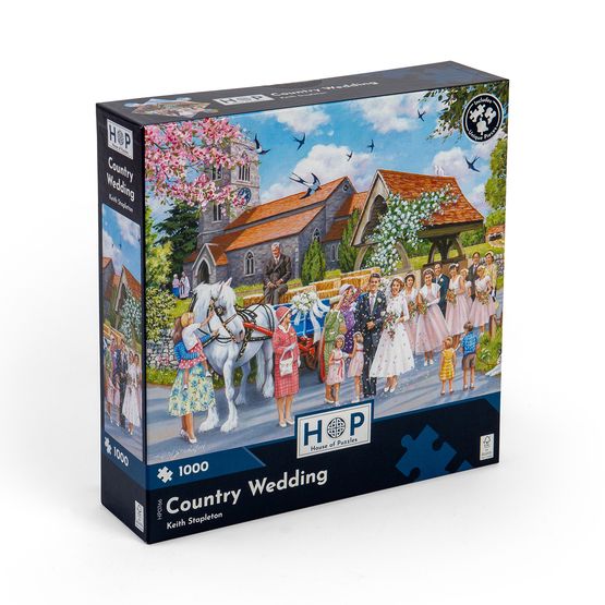 House of Puzzles - Country Wedding 1000 Piece Jigsaw Puzzle