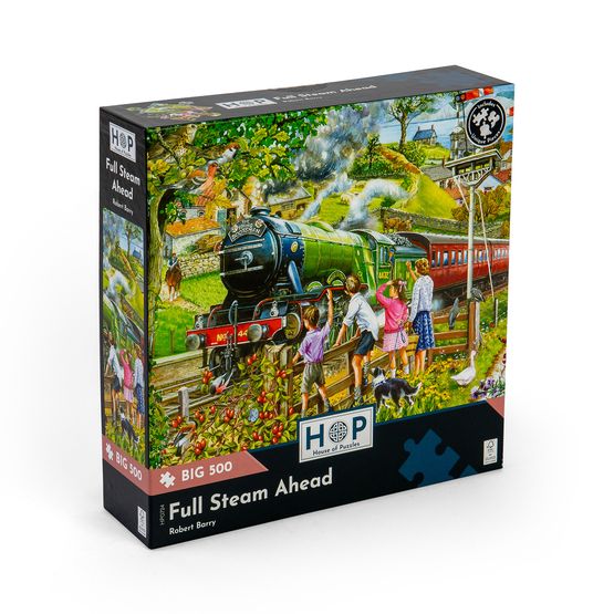 House of Puzzles - Full Steam Ahead BIG500 Piece Jigsaw Puzzle