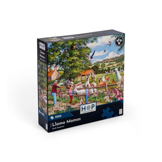 House of Puzzles - Llamas Mamas 1000 Piece Jigsaw Puzzle