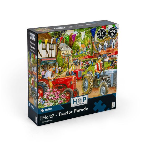House of Puzzles - No.27: Tractor Parade 1000 Piece Jigsaw Puzzle