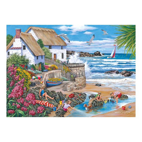 House of Puzzles - Seaspray Cottages BIG500 Piece Jigsaw Puzzle