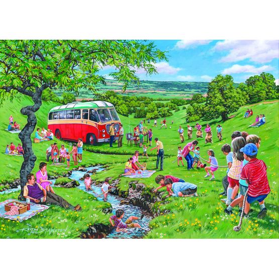 House of Puzzles - Sunday Picnic 500 Piece Jigsaw Puzzle