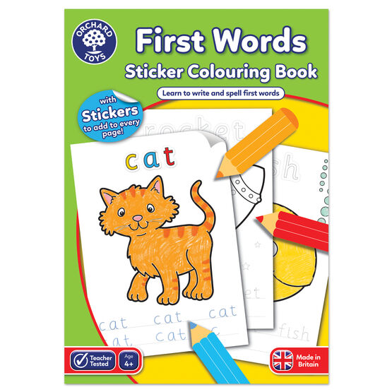 Orchard Toys - First Words Colouring Book - CB04