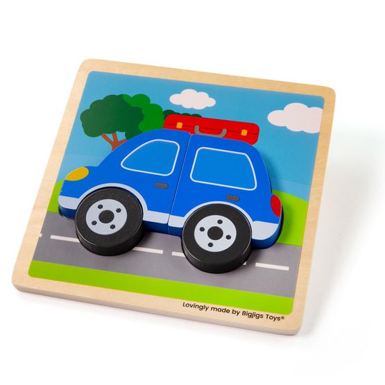 Bigjigs - Chunky Lift Out Car Puzzle