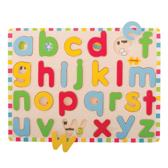 Bigjigs - Lowercase Alphabet Inset Puzzle