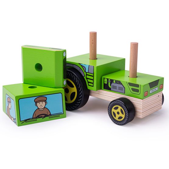 Bigjigs - Stacking Tractor