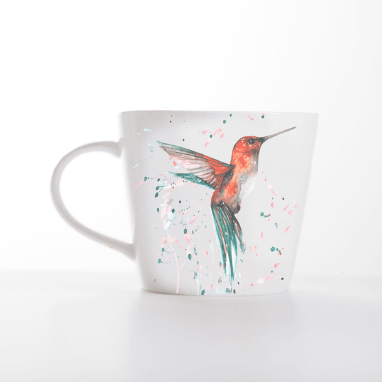 Meg Hawkins - The Rainforest Hummingbird Design Bone China Mug