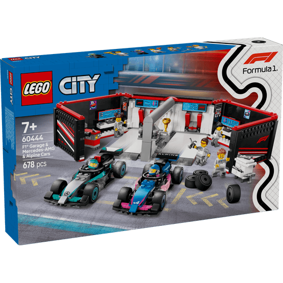 LEGO City - F1 Garage &amp; Mercedes-AMG &amp; Alpine Cars