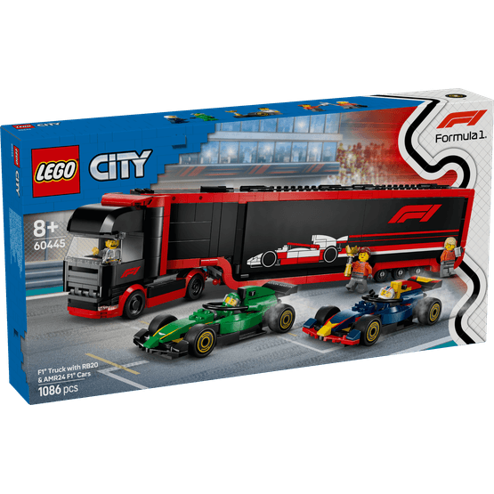 LEGO City - F1 Truck with RB20 &amp; AMR24 F1 Cars