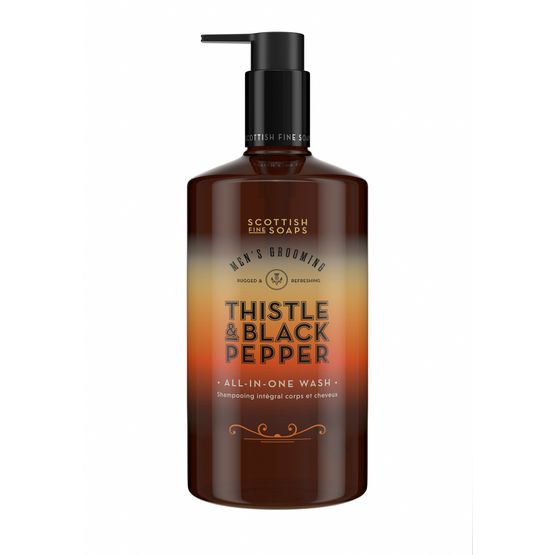 The Scottish Fine Soaps Company - Men's Grooming Thistle &amp; Black Pepper All In One Wash 500ml