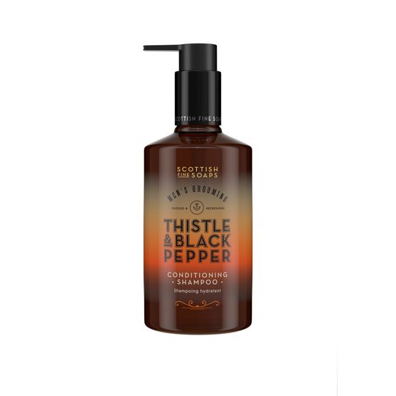 The Scottish Fine Soaps Company - Men's Grooming Thistle &amp; Black Pepper Shampoo 300ml