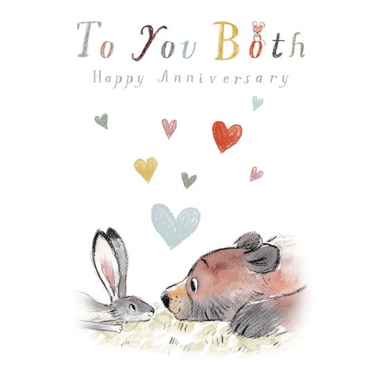 Bear And Hare Love Hearts