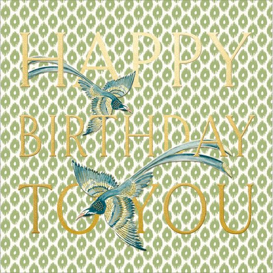 Birds Flying Through Text On Patterned Background