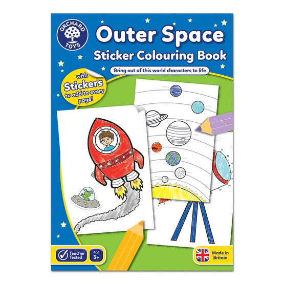 Orchard Toys Outer Space Sticker Colouring Book