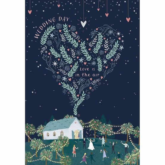 Church With Heart Filled With Flowers