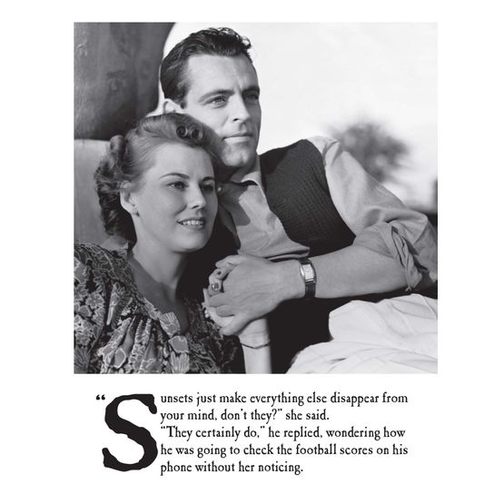 Couple Looking At Sunset