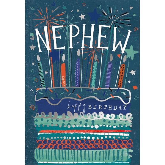 Male Birhday Cake And Candles