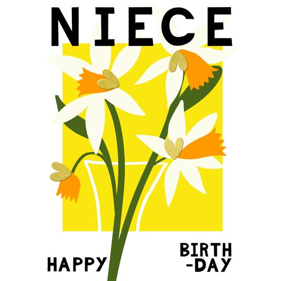 Niece Birthday Yellow Daffodils