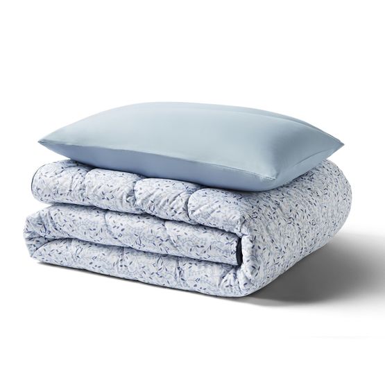 Night Lark - Blue Garden Coverless Duvet Set