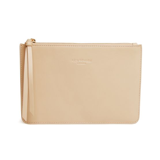 Alice Wheeler London - Paris Clutch/Pouch Sand