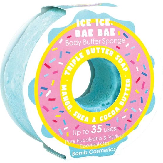 Bomb Cosmetics - Ice Ice Bae Bae Donut Body Buffer Sponge