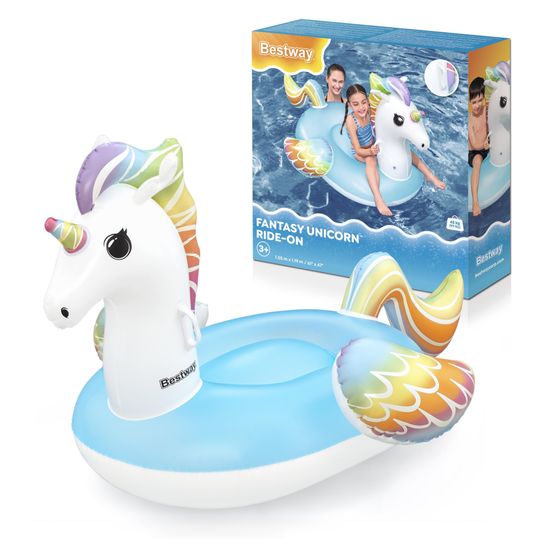 Wilton Bradley - Inflatable Fantasy Unicorn Ride On