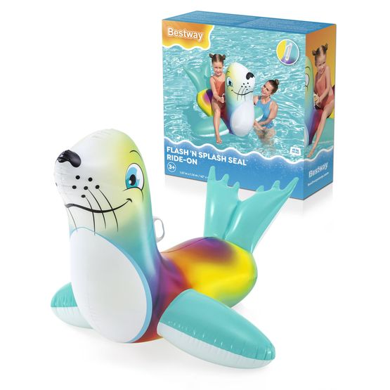 Wilton Bradley - Inflatable Flash 'n Splash Seal Ride On