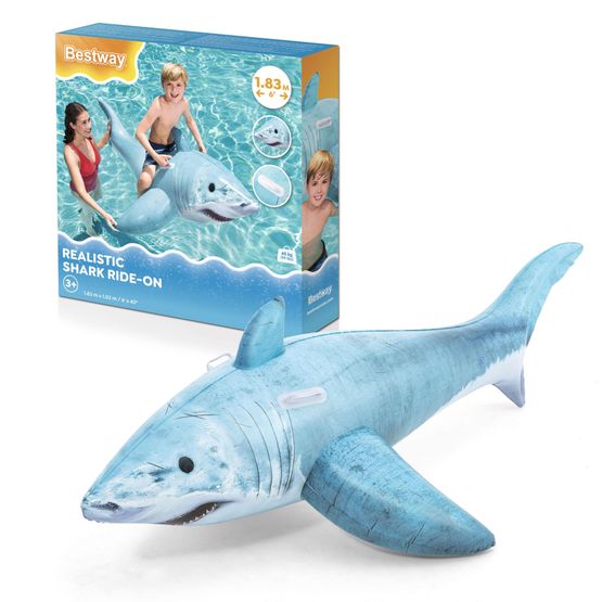 Wilton Bradley - Inflatable Realistic Shark Ride On