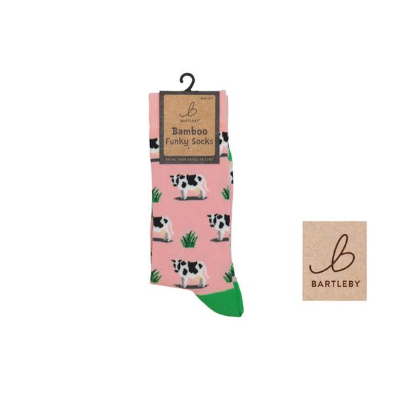 Funky Bamboo Socks - Grazing Cow