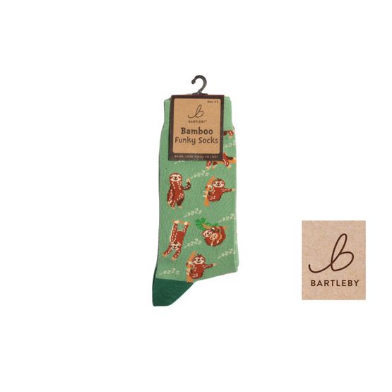 Funky Bamboo Socks - Sloth
