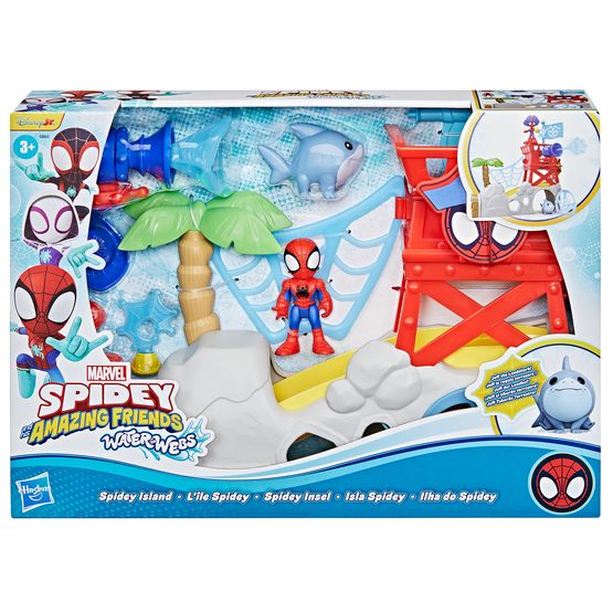 Marvel - Spidey and his Amazing Friends Toys Water-Webs Spidey Island