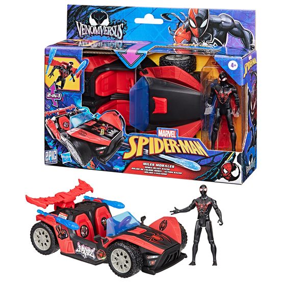 Marvel Spider-Man - VenomVersus Epic World of Action Miles Morales Remix Blast Racer Action Figure