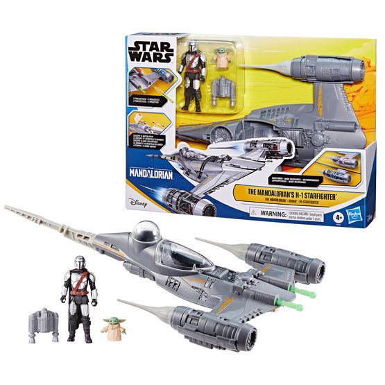Star Wars - Epic Hero Series The Mandalorian's N-1 Starfighter and Action Figure